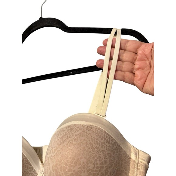 Ambrielle Multiway Strapless Bra Removable Straps Size 36D Beige Push Up - Picture 2 of 6
